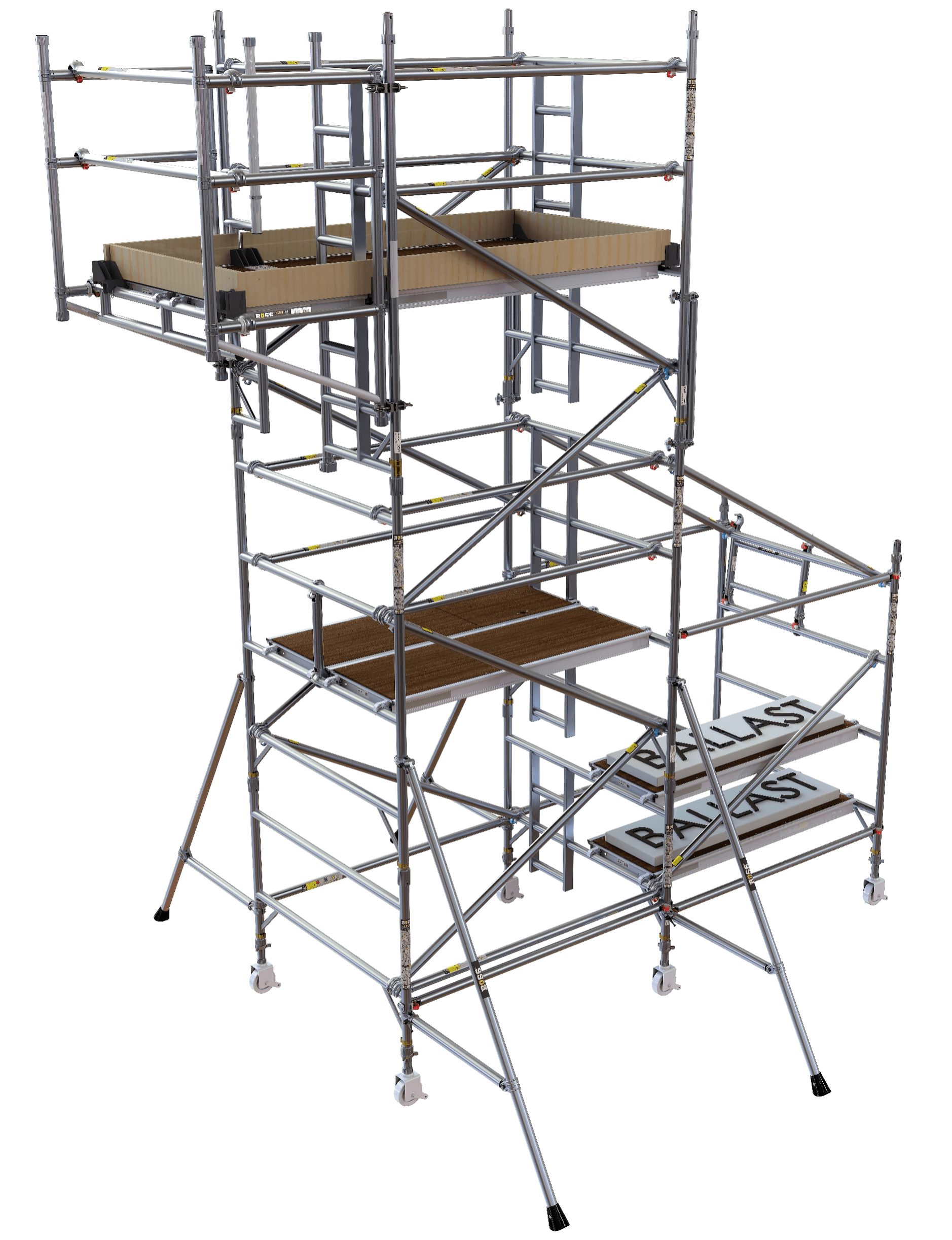 BoSS Compact End Cantilever Towers for obstacles - space constrains