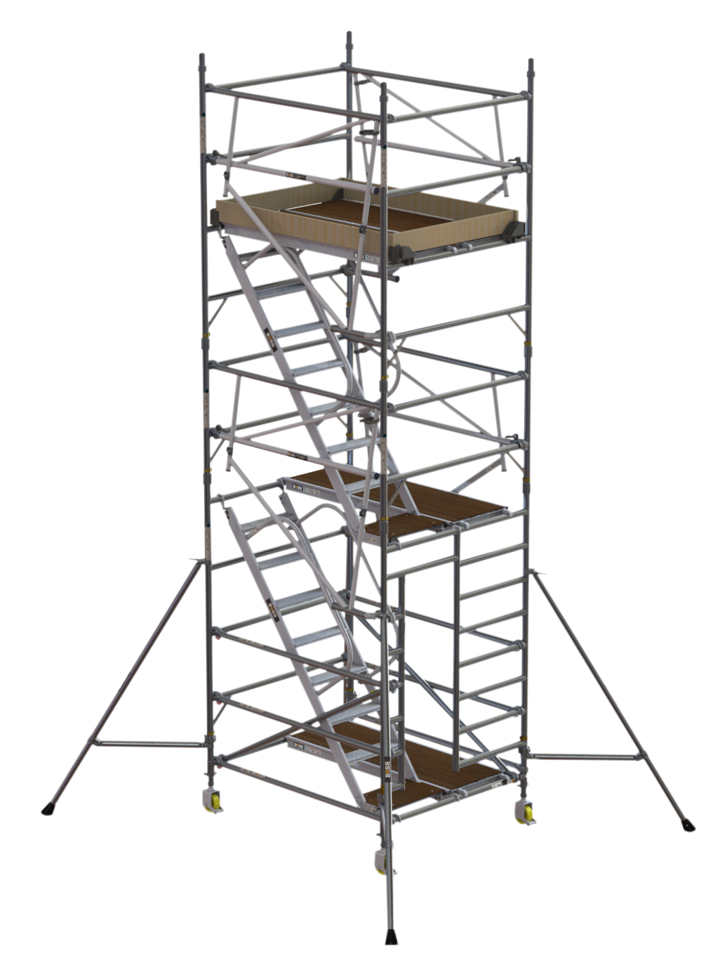 BoSS Staircase Aluminium Access Tower - double width tower