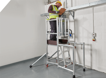 BoSS Pod Compact Mobile Access Podium - allow you to work facing any direction