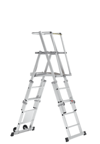 BoSS Teleguard PLUS 5 Rung Telescopic Platform Ladder